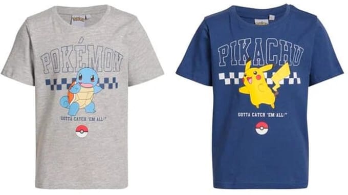 Pokemon - T-shirts - Maat 104/110 - 2 stuks - Kinderen