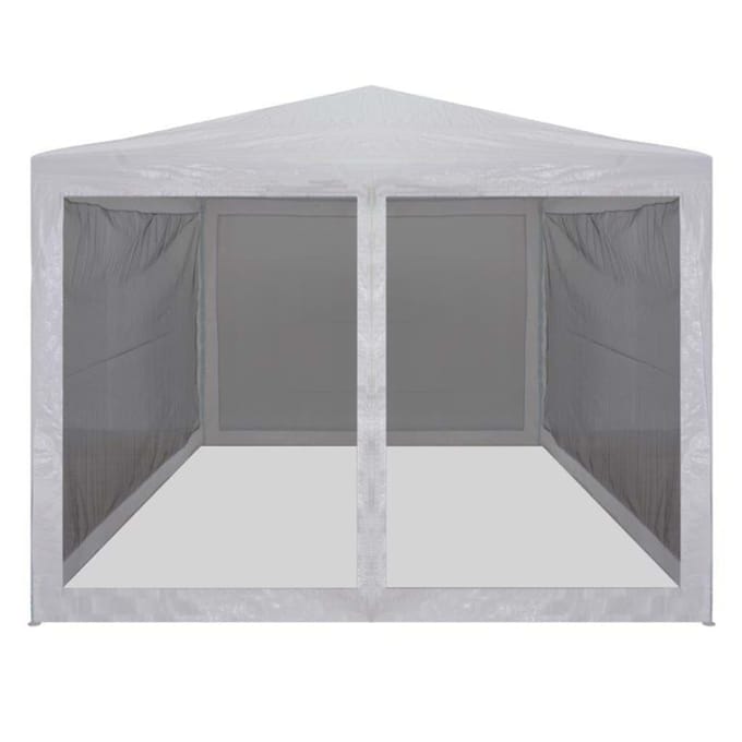 vidaXL - Partytent - met - 4 - mesh - zijwanden - 3x3 - m
