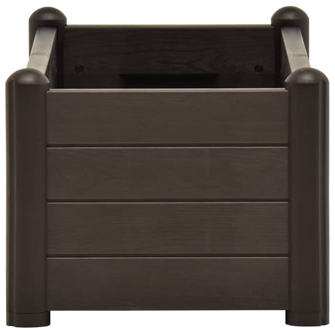 vidaXL - Plantenbak - verhoogd - 100x43x35 - cm - PP - mokka