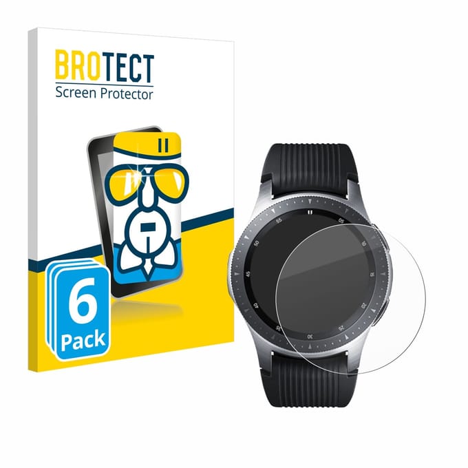 Screenprotector 6 Stuks voor Samsung Galaxy Watch (46 mm) Beschermglas transparant