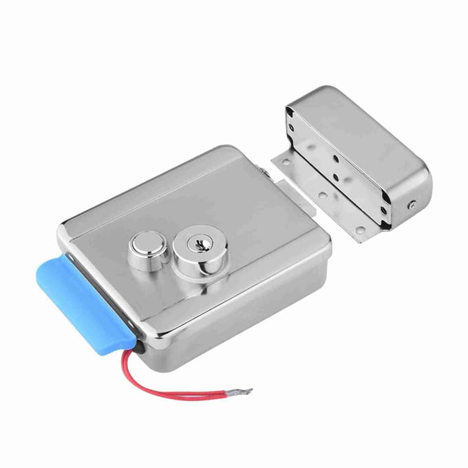 Serrure électrique de sécurité Q799, serrure de porte à commande électrique pour kit de système de contrôle d'accès de porte white