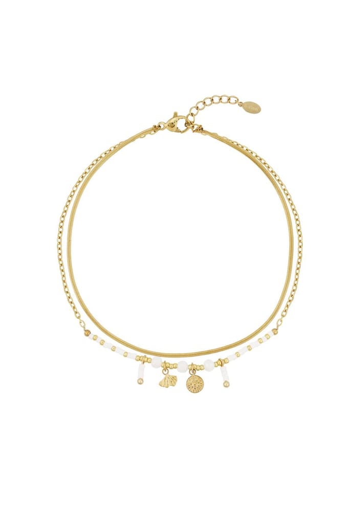 Classy vibe enkel armbandje - Roze