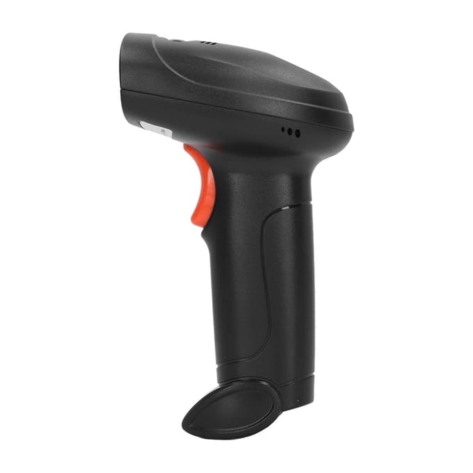 Draadloze Barcodescanner Intelligente Stem USB 2.4G en Bluetooth 2D QR-codelezer voor Supermarkt Express Magazijn black