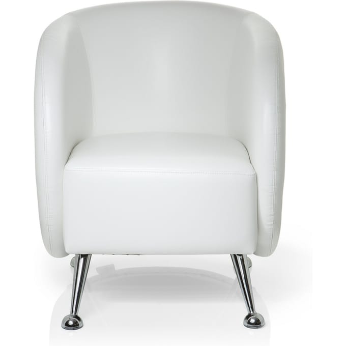 ST. LUCIA | 1-Zits - Gestoffeerde fauteuil Wit