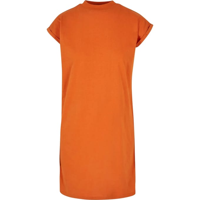 Urban Classics - Turtle Extended Shoulder Korte jurk - S - Oranje