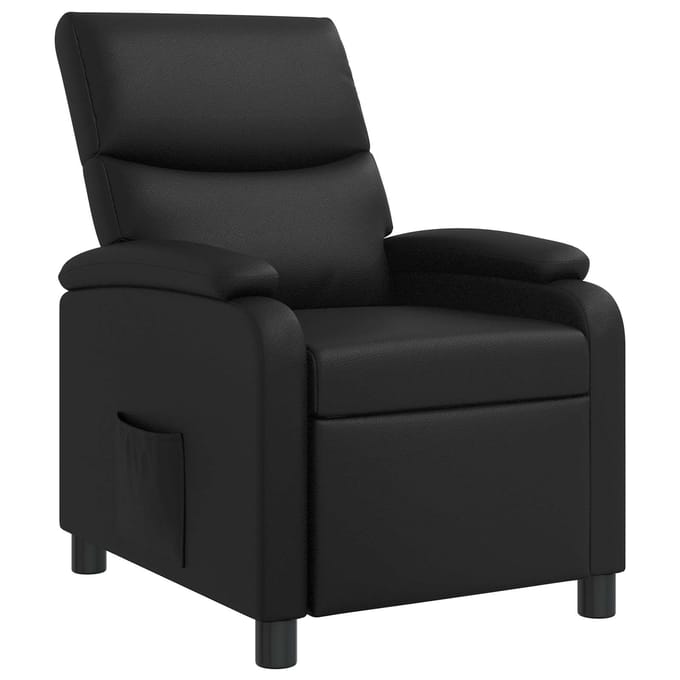 vidaXL - Recliner - Zwart - Kunstleer