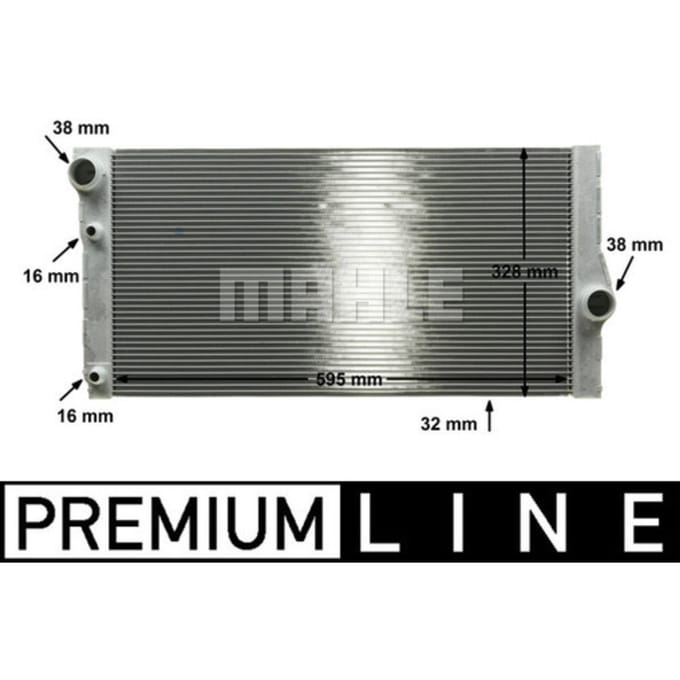 Radiator, motorkoeling MAHLE CR 1147 000P