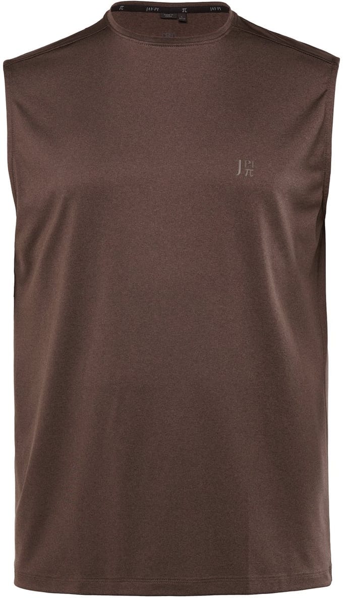 JAY-PI - Heren - Functionele tanktop fitness QuickDry - Hazelnoot - Maat 4XL