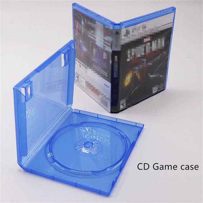 1 stuk voor Sony PS5 / PS4 Vervangende CD Game Case Blauwe Cover Beschermhoes Game Schijfhouder CD DVD Schijven Opbergbeugel Box blauw