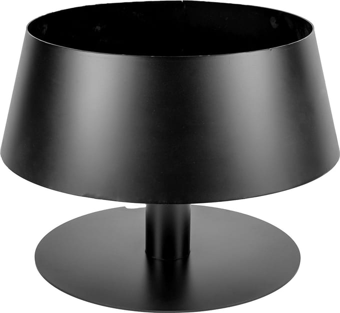 LaFerrotecnica Vuruschaal / Vuurlamp model LAMPADA BASSA Zwart Hittebestendig