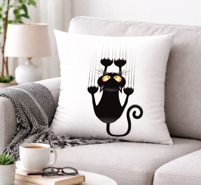 Crazy Cat Collection Kussenhoes - 45x45 cm