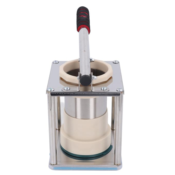 Worstvuller Aluminiumlegering Verticaal Handmatig Zelfgemaakte Worstmaker Vulmachine met 4 L(for 6.5-9kg) white