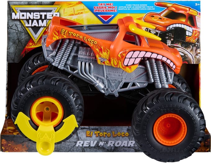 Spinmaster Monster Jam - 1:18 - Rev 'N Roar El Toro Loco Voertuigen