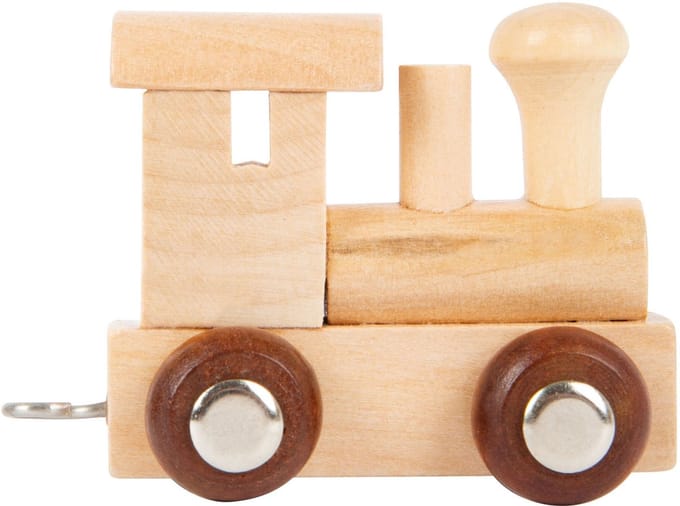 Small Foot - Wooden Letter Train Locomotive - 12 pieces