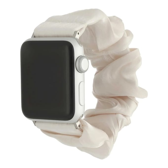 2+1 | Apple Watch Bandje Savara - Scrunchie - Nylon - Sterrenlicht