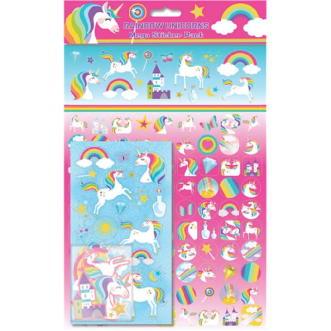 Regenboog Eenhoorns Mega Pack Stickers