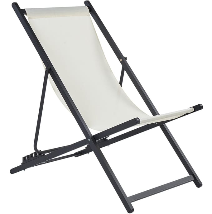 LOCRI II - Strandstoel - Beige/Zwart - Polyester