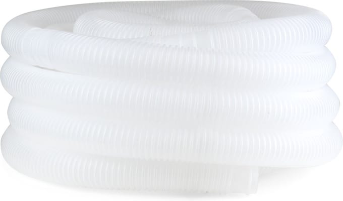 Zwembadslang 38 mm - 25 meter - Wit
