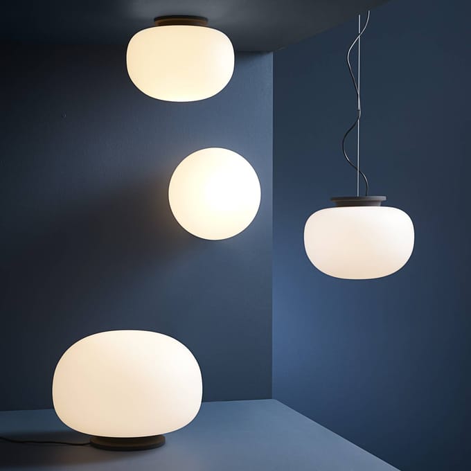 Frandsen Supernate Plafondlamp Ø28 Opaal Wit/ Zwart