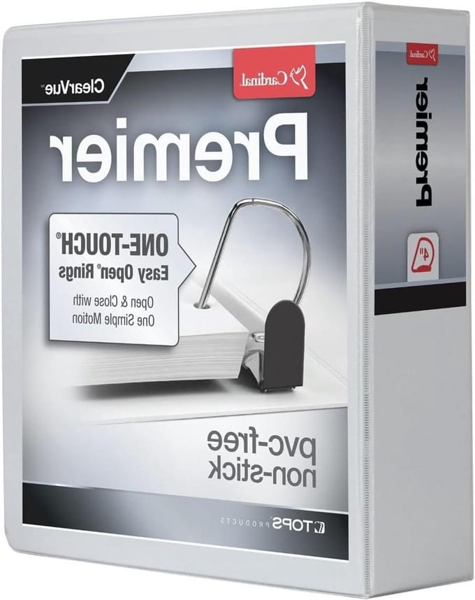 Ringband 4 inch - Map D-ringen - Documenten organiseren - Easy Open One-Touch - 880 vel capaciteit - Wit