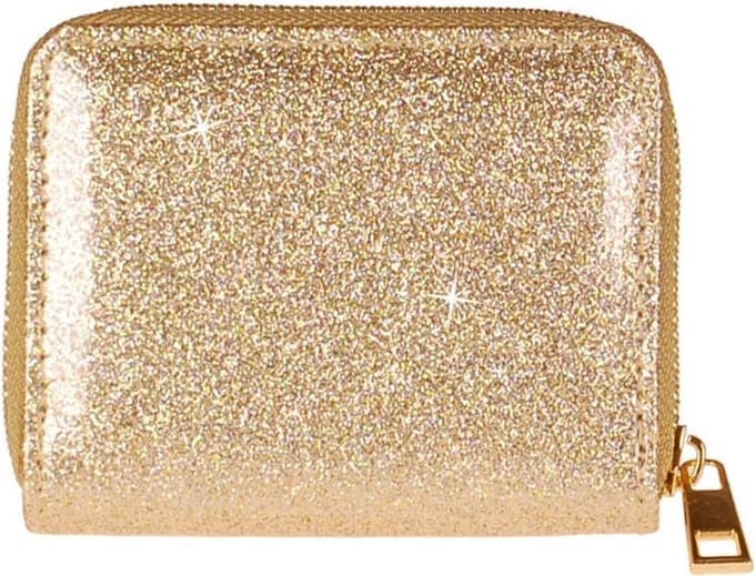 Meisjes portemonnee goudkleurig glitter
