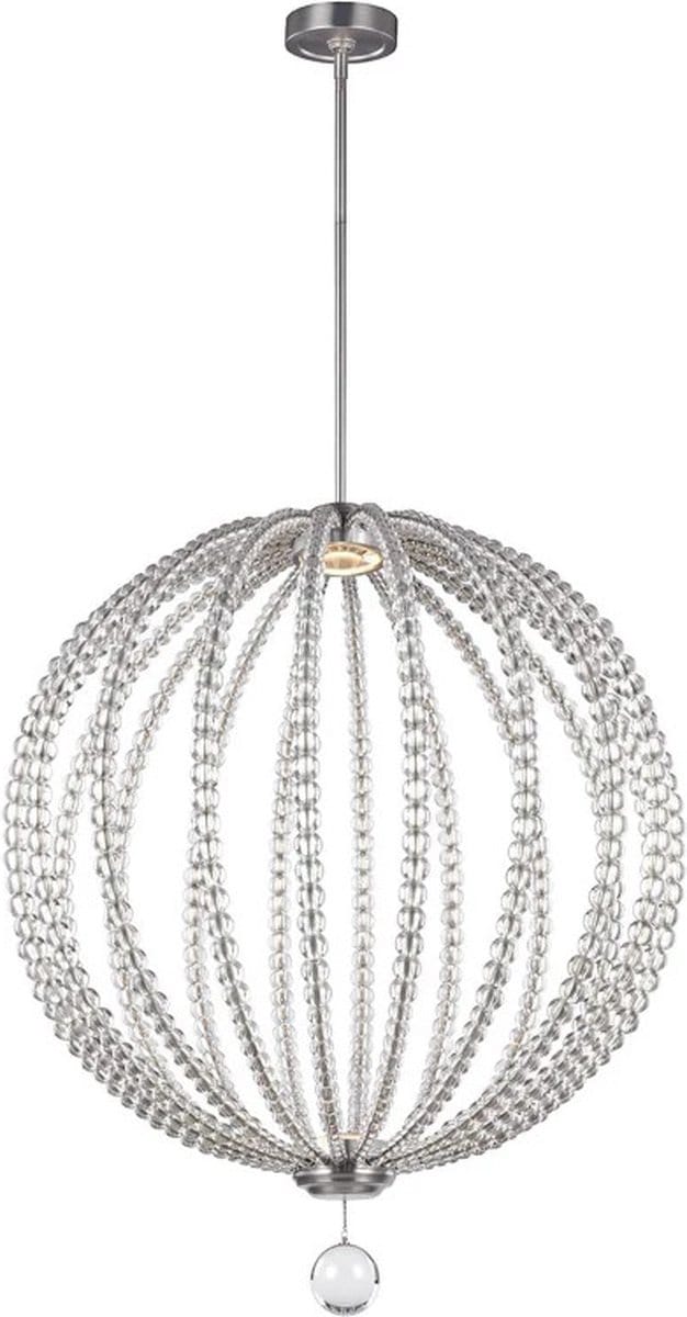 Feiss LED Hanglamp Oberlin | 12W 3000K 2000Lm 30 | Satin Nickel