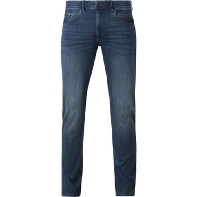 Vanguard blauwe heren jeans   Stonewash wassing   Slim Fit   5-Pocket zakken   Knoop- en ritssluiting   Duurzaam   Regular waist Blauw 36/32