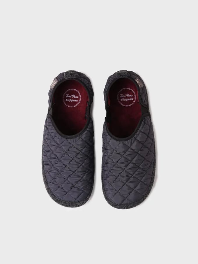 Herenslippers van gewatteerde stof | NINO-UM