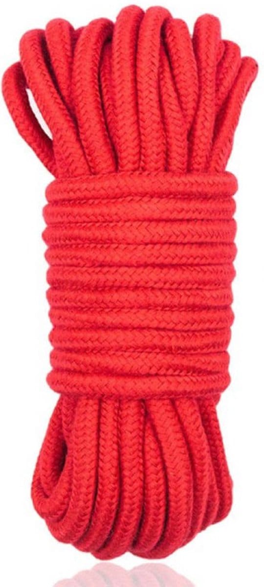 Bondage Touw - 10 meter x 7 mm - Rood voor BDSM - voor beginners en gevorderden