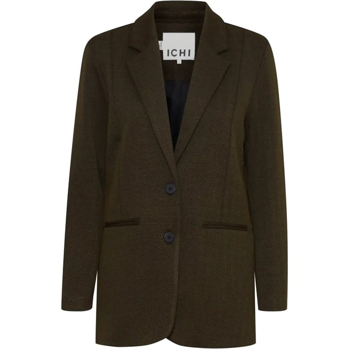 Ichi IHKATE JACQUARD OVERSIZE BL Blazer - Maat M