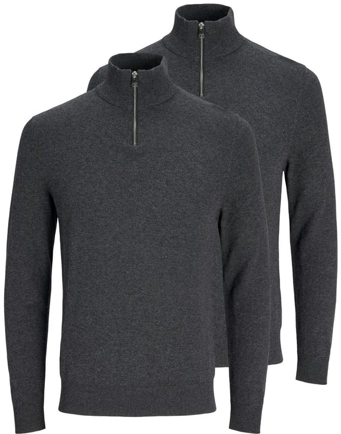 Jack & Jones Heren troyer 2 pack Emil Knit