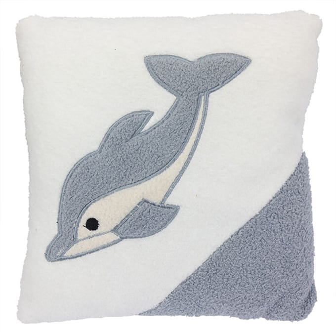 PIA Soft Toys - Pluche kussen Dolfijn - 18 cm