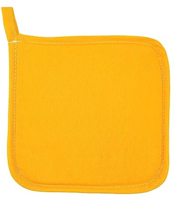 Vierkante Pannenlap 20 x 20 cm in Bananengeel - Duurzaam en Multifunctioneel