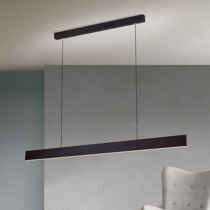 ORION LED hanglamp Gideon, Up- & downlight, zwart