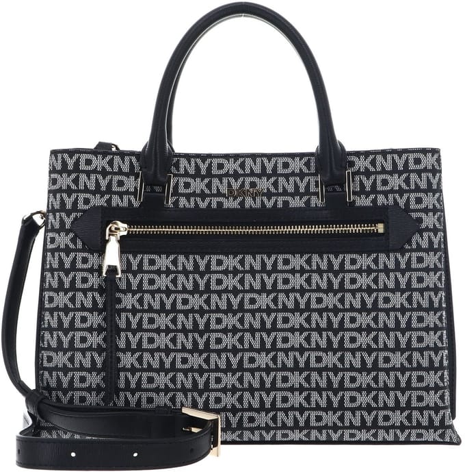 DKNY handtas schoudertas Bryant Ave Satchel Bag BK Logo - BK zwart