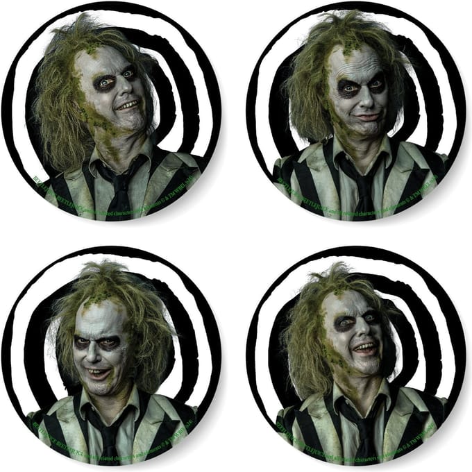 Beetlejuice Sandworm Instructional Coaster Set