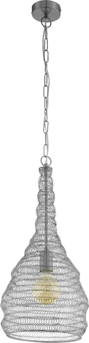 EGLO Colten hangende plafondverlichting Flexibele montage Zilver E27 A,A+,A++,B,C,D,E