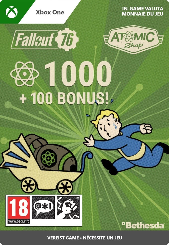 1000 Atoms (+100 extra) - Fallout 76