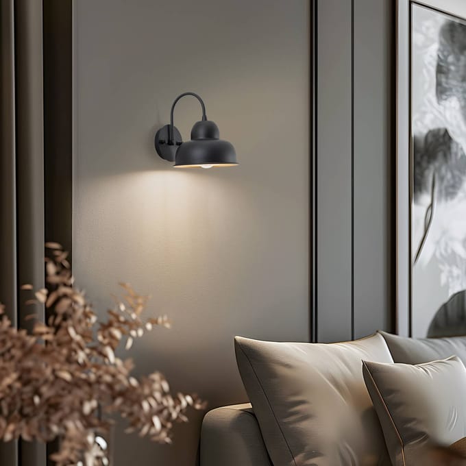 Opviq Wandlamp Berceste 180-A zwart/goud