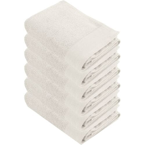 Walra Soft Cotton Handdoek 50x100 cm 550gram Kiezel Grijs - 6 stuks