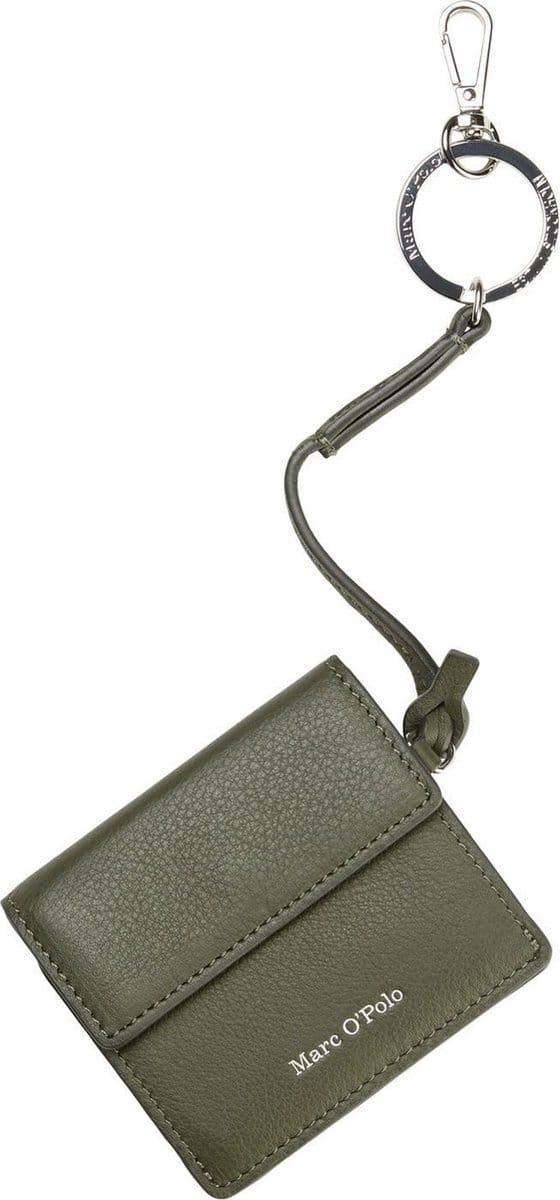 Marc O'Polo Portemonnee Jori Key Wallet Olive Crop Olijfgroen