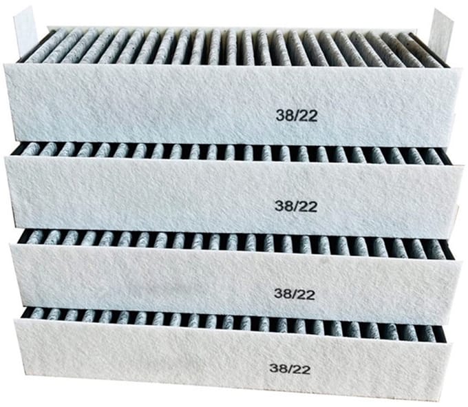 4-pack afzuigkapfilters compatibel met Bosch HEZ9VRCR0 17004805