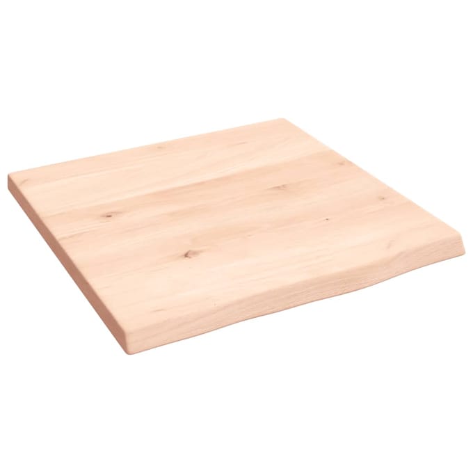 vidaXL - Wastafelblad - 40x40x2 - cm - onbehandeld - massief - hout