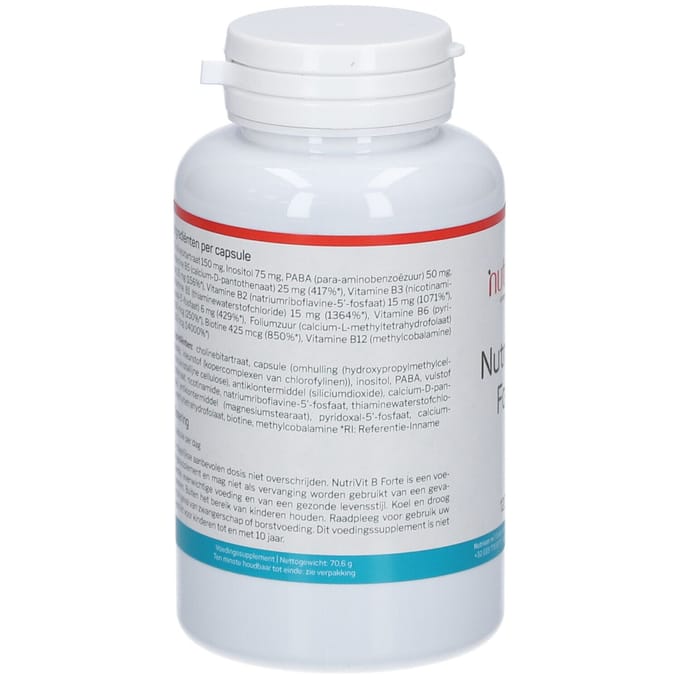 Nutrisan Nutrivit B Forte 100 + 20 Capsules GRATIS 100+20