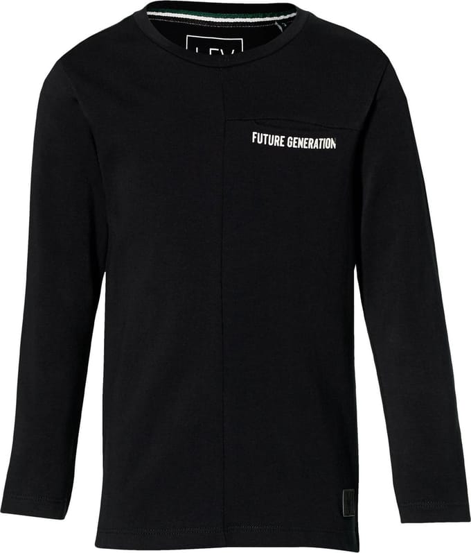 Levv longsleeve Leco zwart voor jongens - maat 110