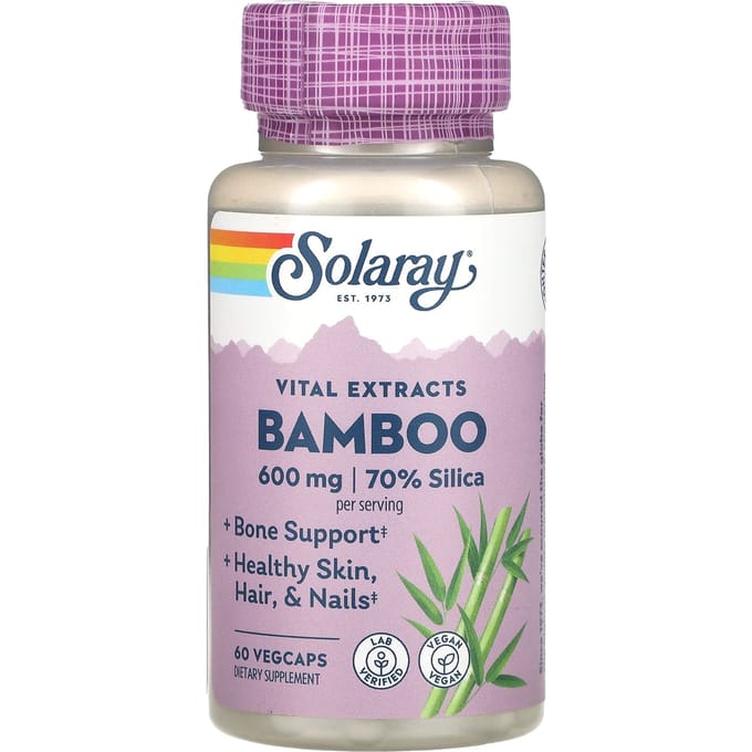 Bamboe Stengel Extract, 300 Mg, 60 Plantaardige Capsules