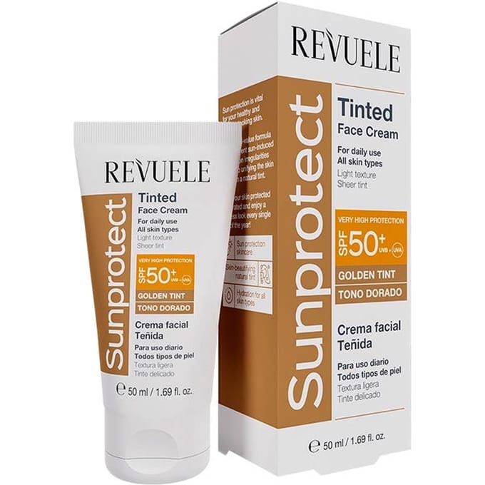 Revuele - Sunprotect Tinted Face Cream SPF50+ Golden Tint - 50ml