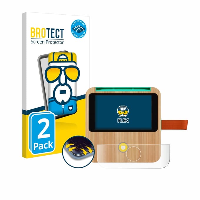 BROTECT - Screenprotector voor tigerbox Touch Plus - Folie Beschermfolie transparant volledig dekking - 2 Stuks