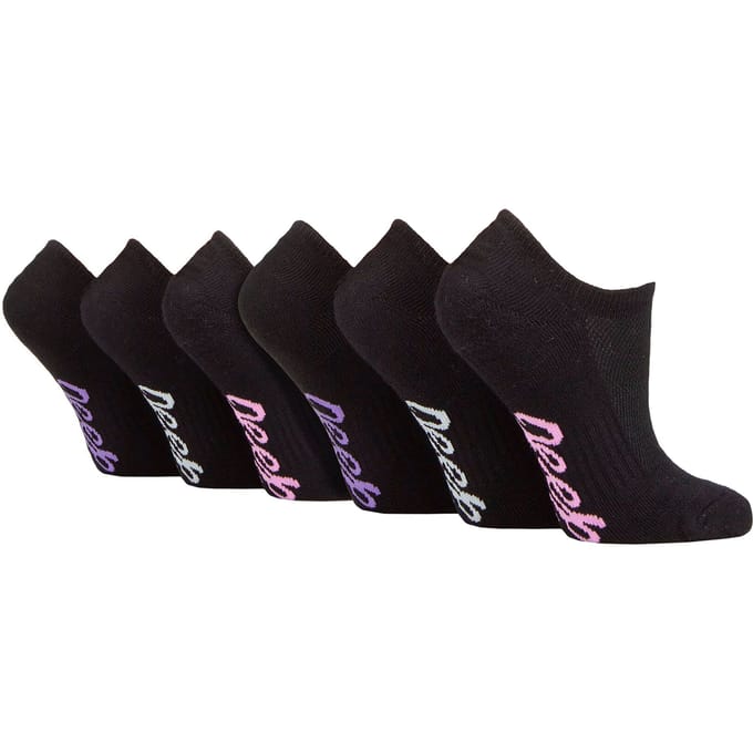 Dames 6-pack Bamboe Geen-Show Sokken | Onzichtbare Sokken met Hiel Grip