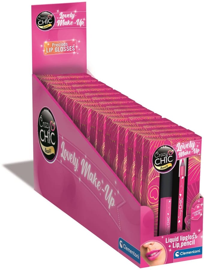 Clementoni - Crazy Chic - Lipgloss en lippotlood - vanaf 6 jaar - 16 stuks